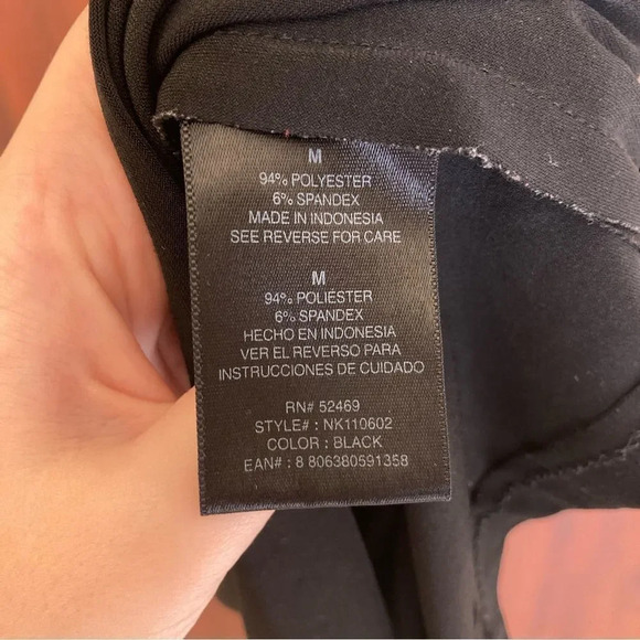 NORMA KAMALI Sleeveless Tank Dress Black Size Medium - Picture 7 of 7